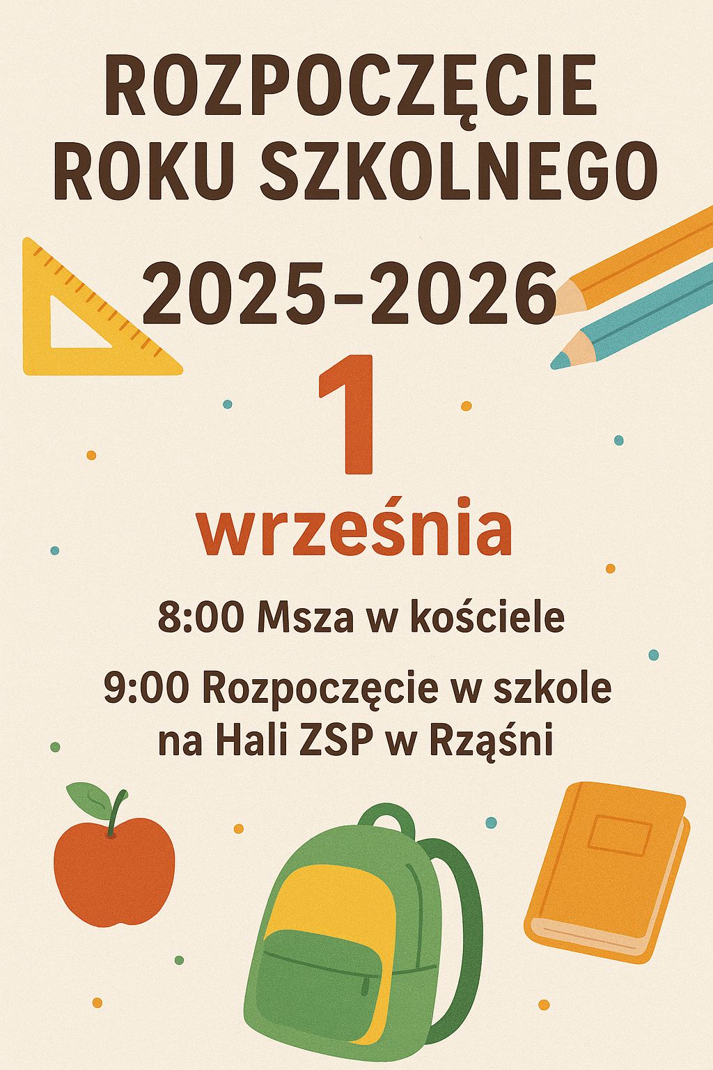 Rozpoczęcie roku szkolnego 2025/2026